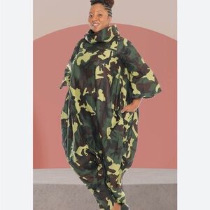 Stylish Camouflage Jumpsuit for Women - Kara Chic